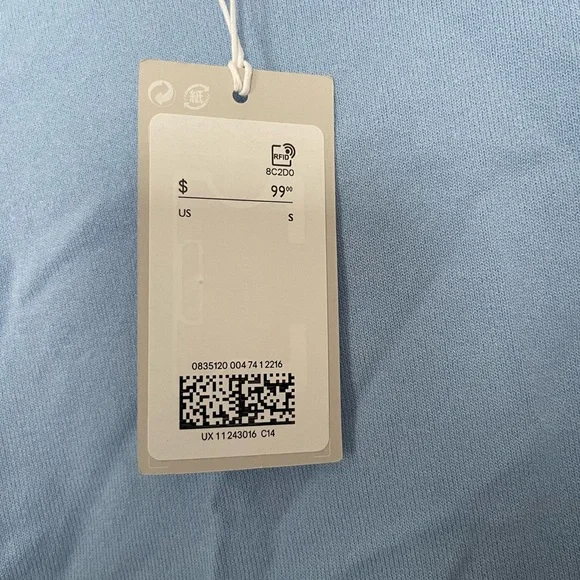 COS Blue Ruffle Sleeve Top - Picture 5 of 6